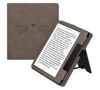 kwmobile Étui Compatible avec Amazon Kindle Oasis 10. Generation Coque - Étui à Rabat magnétique Tablette eReader Daim synthétique - Gris