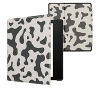 kwmobile Étui Compatible avec Amazon Kindle Oasis 10. Generation Coque - Étui à Rabat magnétique Tablette eReader Similicuir - Noir-Blanc