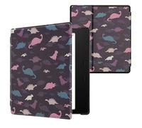 kwmobile Étui Compatible avec Amazon Kindle Oasis 10. Generation Coque - Étui à Rabat magnétique Tablette eReader Similicuir - Violet-Jaune-Bleu