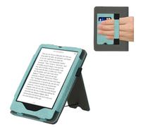 kwmobile Étui Compatible avec Amazon Kindle Paperwhite 11. Generation 2021 Coque - Étui à Rabat magnétique Tablette eReader Similicuir - Menthe glaciale-Gris foncé