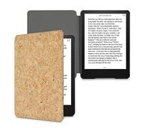 kwmobile Étui Compatible avec Amazon Kindle Paperwhite 11. Generation 2021 - Étui à Rabat Magnétique pour Tablette en Liège Marron Clair