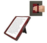 kwmobile Étui Compatible avec Amazon Kindle Scribe (2024) Coque - Étui à Rabat magnétique Tablette eReader Daim synthétique - Rouge foncé
