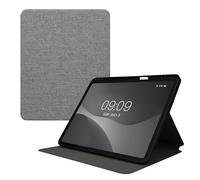 kwmobile Étui Compatible avec Apple iPad Pro 13" (2024) - Étui à Rabat Protection Slim pour Tablette avec Fonction Support - Gris