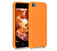 kwmobile Étui Compatible avec Apple iPod Touch 6G / 7G (6ème et 7ème génération) - Étui Coque Protection en Silicone pour Lecteur MP3 Orange fruitée