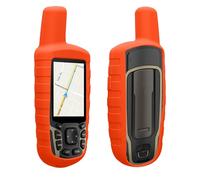 kwmobile Étui Compatible avec Garmin GPSMAP 65/62 / 62S / 62SC - Housse de Protection en Silicone pour Navigateur GPS Pédestre - Orange