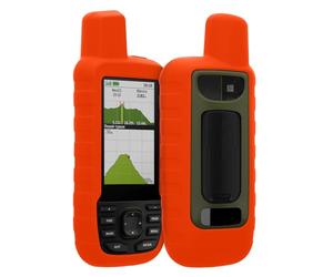 kwmobile Étui Compatible avec Garmin GPSMAP 66sr / GPSMAP 67 - Housse de Protection en Silicone pour Navigateur GPS Pédestre - Orange