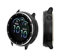 kwmobile Étui Compatible avec Garmin vivoactive 6 (42mm) / Active 6 - Étui pour Montre Connectée et Fitness Tracker en Acier Inoxydable - noir