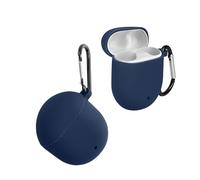 kwmobile Étui Compatible avec Google Pixel Buds 2 (2020) Housse - Housse pour Casque Audio étui de Protection en Silicone - Bleu foncé
