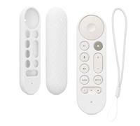kwmobile Étui Compatible avec Google TV Streamer 4K Coque - Coque télécommande TV en Silicone - Blanc