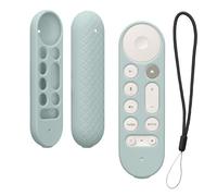 kwmobile Étui Compatible avec Google TV Streamer 4K Coque - Coque télécommande TV en Silicone - Vert Pastel
