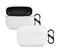 kwmobile Étui Compatible avec JBL Live 300TWS Housse - Housse pour Casque Audio étui de Protection en Silicone - Blanc