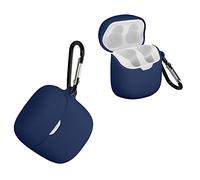 kwmobile Étui Compatible avec JBL Tune 220TWS / 225TWS Housse - Housse pour Casque Audio étui de Protection en Silicone - Bleu foncé