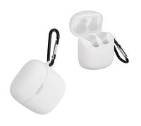 kwmobile Étui Compatible avec JBL Tune 220TWS / 225TWS Housse - Housse pour Casque Audio étui de Protection en Silicone - Blanc