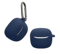 kwmobile Étui Compatible avec JBL Tune Flex 2 Housse - Housse pour Casque Audio étui de Protection en Silicone - Bleu foncé