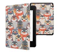 kwmobile Etui Compatible avec Kindle Paperwhite 11e génération - Étui à Rabat magnétique Tablette eReader Similicuir pour Kindle Paperwhite - Gris-Jaune-Marron