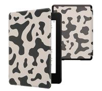 kwmobile Etui Compatible avec Kindle Paperwhite 11e génération - Étui à Rabat magnétique Tablette eReader Similicuir pour Kindle Paperwhite - Noir-Blanc