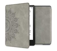 kwmobile Etui Compatible avec Kindle Paperwhite 11e génération - Étui à Rabat magnétique Tablette eReader Similicuir pour Kindle Paperwhite - Gris