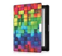 kwmobile Étui Compatible avec Kobo Aura Edition 1 Coque - Étui à Rabat magnétique Tablette eReader Similicuir - Multicolore-Vert-Bleu