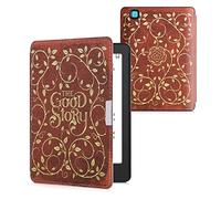 kwmobile Étui Compatible avec Kobo Aura Edition 2 Coque - Étui à Rabat magnétique Tablette eReader Similicuir - Jaune-Orange-Rouge