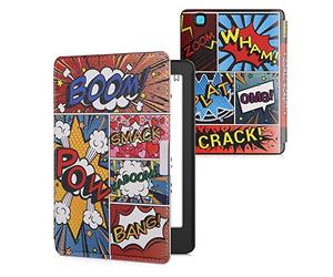 kwmobile Étui Compatible avec Kobo Aura Edition 2 Coque - Étui à Rabat magnétique Tablette eReader Similicuir - Multicolore