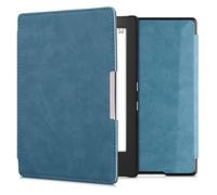 kwmobile Étui Compatible avec Kobo Aura H2O Edition 1 Coque - Étui à Rabat magnétique Tablette eReader Similicuir - pétrole