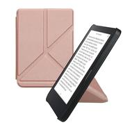 kwmobile Étui Compatible avec Kobo Clara 2E Coque - Étui à Rabat magnétique Tablette eReader Similicuir - Or Rose