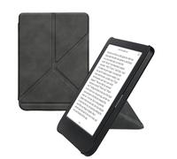 kwmobile Étui Compatible avec Kobo Clara BW/Colour Coque - Étui à Rabat magnétique Tablette eReader Similicuir - Anthracite