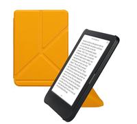 kwmobile Étui Compatible avec Kobo Clara BW/Colour Coque - Étui à Rabat magnétique Tablette eReader Similicuir - Jaune radieux