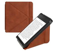 kwmobile Étui Compatible avec Kobo Libra 2 Coque - Étui à Rabat magnétique Tablette eReader Similicuir - Marron
