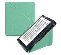 kwmobile Étui Compatible avec Kobo Libra 2 Coque - Étui à Rabat magnétique Tablette eReader Similicuir - Menthe glaciale