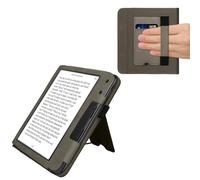 kwmobile Étui Compatible avec Kobo Libra Colour Coque - Étui à Rabat magnétique Tablette eReader Daim synthétique - Gris