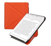 kwmobile Étui Compatible avec Kobo Libra Colour Coque - Étui à Rabat magnétique Tablette eReader Similicuir - Orange fruitée