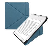 kwmobile Étui Compatible avec Kobo Libra Colour Coque - Étui à Rabat magnétique Tablette eReader Similicuir - pétrole