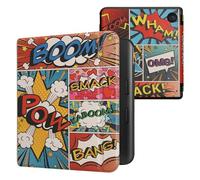 kwmobile Étui Compatible avec Kobo Libra Colour Coque - Étui à Rabat magnétique Tablette eReader Similicuir - Multicolore