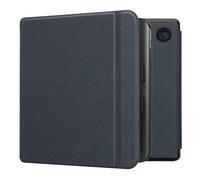 kwmobile Étui Compatible avec Kobo Libra Colour Coque - Étui à Rabat magnétique Tablette eReader Similicuir - Bleu foncé