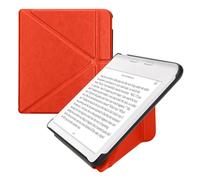 kwmobile Étui Compatible avec Kobo Libra Colour Coque - Étui à Rabat magnétique Tablette eReader Similicuir - Orange