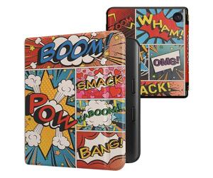 kwmobile Étui Compatible avec Kobo Libra Colour Coque - Étui à Rabat magnétique Tablette eReader Similicuir - Multicolore