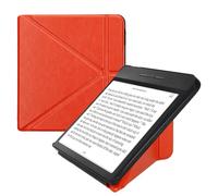 kwmobile Étui Compatible avec Kobo Libra H2O Coque - Étui à Rabat magnétique Tablette eReader Similicuir - Orange