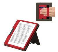 kwmobile Étui Compatible avec Onyx Boox Leaf 2 Coque - Étui à Rabat magnétique Tablette eReader Similicuir - Rouge-Noir