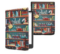 kwmobile Étui Compatible avec Pocketbook InkPad 4/Color 3/2 / Vivlio InkPad 4/Color 3 Coque - Étui à Rabat magnétique Tablette eReader Similicuir - Multicolore