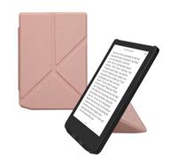 kwmobile Étui Compatible avec Pocketbook Verse/Verse Lite/Pro/Color/Vivlio Light HD Coque - Étui à Rabat magnétique Tablette eReader Similicuir - Or Rose