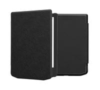 kwmobile Étui Compatible avec Pocketbook Verse/Verse Lite/Pro/Color/Vivlio Light HD Coque - Étui à Rabat magnétique Tablette eReader Similicuir - Noir