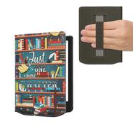 kwmobile Étui Compatible avec Pocketbook Verse/Verse Lite/Pro/Color/Vivlio Light HD Coque - Étui à Rabat magnétique Tablette eReader Similicuir avec Sangle - Multicolore