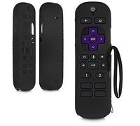 kwmobile Étui Compatible avec Roku Voice Remote Pro 2021 Coque - Coque télécommande TV en Silicone - Noir