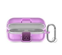 kwmobile Étui Compatible avec Sony WF-C510 - Housse en Silicone Souple pour Écouteurs - Transparent-Violet Mat