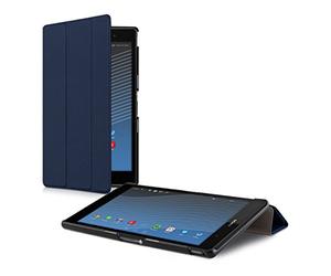 kwmobile Étui Compatible avec Sony Xperia Tablet Z3 Compact - Étui à Rabat Magnétique Protection Slim avec Fonction Support - Bleu foncé