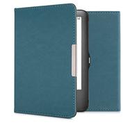 kwmobile Étui Compatible avec Tolino Shine (2013) Coque - Étui à Rabat magnétique Tablette eReader Similicuir - pétrole