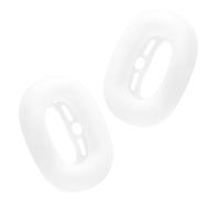 kwmobile Étui Coussinet Compatible avec Apple AirPods Max Coque - 2X Coque pour Coussinet Casque Audio en Silicone - Transparent Mat