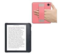 kwmobile Étui de protection en similicuir pour liseuse électronique Kobo Libra 2 - Rose/gris
