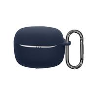 kwmobile Etui Ecouteur, Housse pour écouteurs Compatible avec JBL Tune Beam 2 - Coque de Protection en Silicone - Bleu foncé